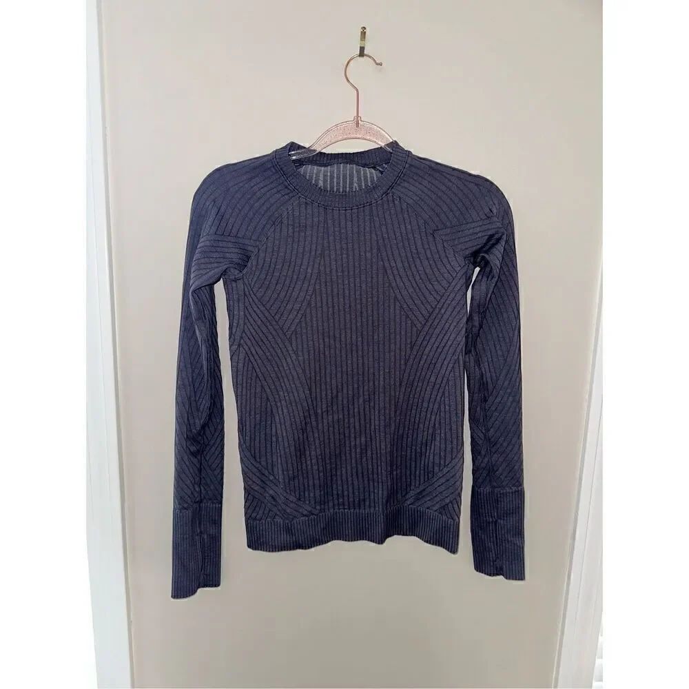 Lululemon Rest Less Pullover Dark Gray Purple Size 4 (No Size Dot)